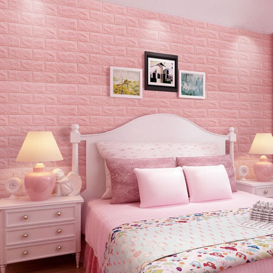 3D Faux Brick Wall Panel Peel and Press Foam Living Room Waterproof Wall Ceiling Clearhalo 'Flooring 'Home Improvement' 'home_improvement' 'home_improvement_wall_paneling' 'Wall Paneling' 'wall_paneling' 'Walls & Ceilings' Walls and Ceiling' 1200x1200_5e2a9208-e59f-41d3-b267-bf4b984f57c1