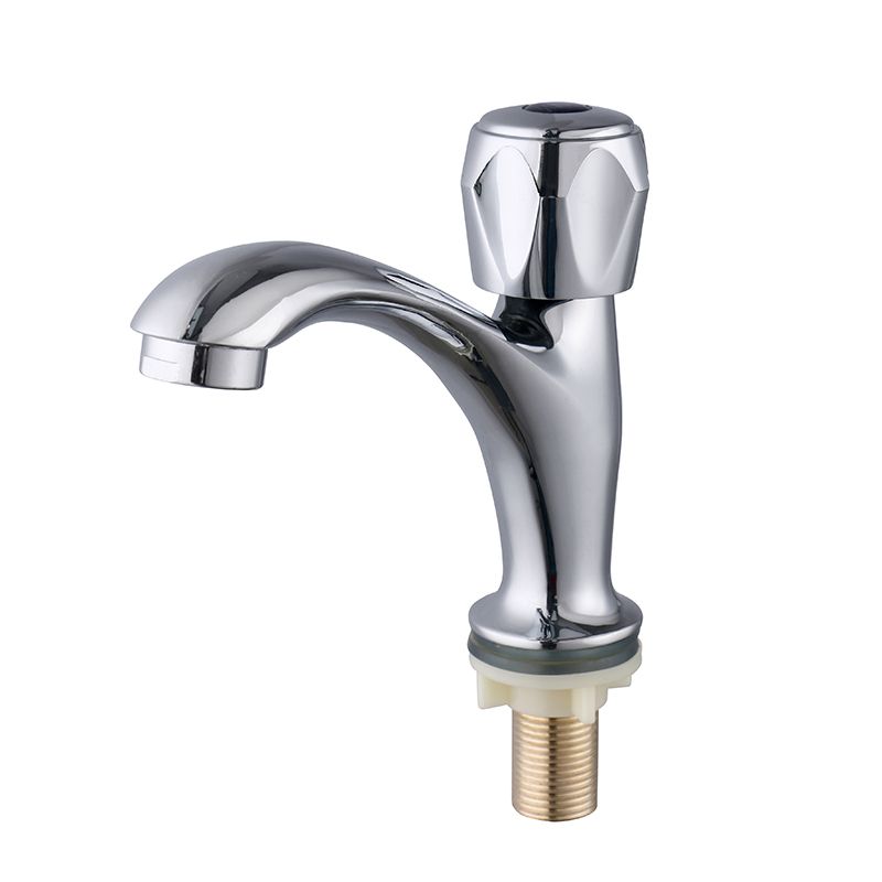 Contemporary Centerset Faucet Knob Handle Low Arc Solid Brass Faucet Clearhalo 'Bathroom Remodel & Bathroom Fixtures' 'Bathroom Sink Faucets' 'Bathroom Sinks & Faucet Components' 'bathroom_sink_faucets' 'Home Improvement' 'home_improvement' 'home_improvement_bathroom_sink_faucets' 1200x1200_5e2e6754-cb3e-41e6-ad44-96b13e7b6ffb