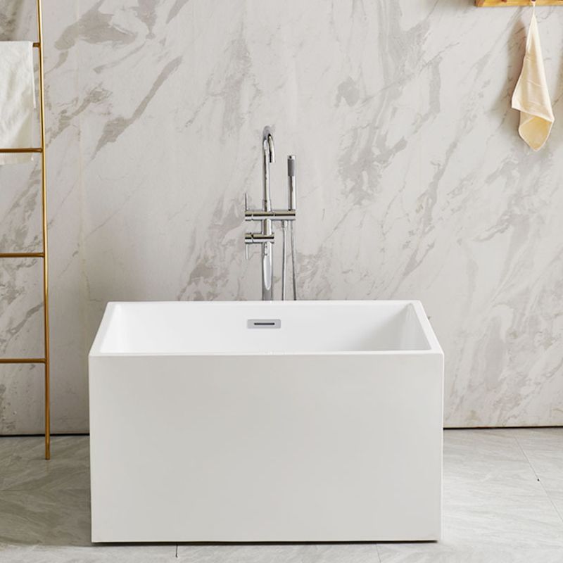 Rectangular Soaking Bathtub Antique Finish Back to Wall Bath Tub Clearhalo 'Bathroom Remodel & Bathroom Fixtures' 'Bathtubs' 'Home Improvement' 'home_improvement' 'home_improvement_bathtubs' 'Showers & Bathtubs' 1200x1200_5e625c44-a8ba-465b-b2ce-691bd6137709