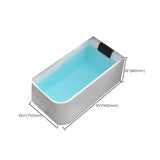 Modern Acrylic Soaking/Whirlpool Bathtub Rectangle Back to Wall Bathtub Clearhalo 'Bathroom Remodel & Bathroom Fixtures' 'Bathtubs' 'Home Improvement' 'home_improvement' 'home_improvement_bathtubs' 'Showers & Bathtubs' 1200x1200_5e6375fe-a258-4336-b64f-f8a196380dbe