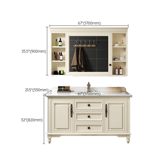 Classic Bathroom Vanity Set Single-Sink Free-standing Standard 2 Doors Bathroom Vanity Clearhalo 'Bathroom Remodel & Bathroom Fixtures' 'Bathroom Vanities' 'bathroom_vanities' 'Home Improvement' 'home_improvement' 'home_improvement_bathroom_vanities' 1200x1200_5ea8c115-f55b-45b8-88ef-d39f790fa1cc