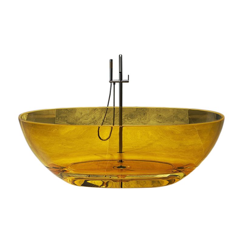 Antique Finish Soaking Bathtub Stand Alone Modern Oval Bath Tub Clearhalo 'Bathroom Remodel & Bathroom Fixtures' 'Bathtubs' 'Home Improvement' 'home_improvement' 'home_improvement_bathtubs' 'Showers & Bathtubs' 1200x1200_5ebc6241-7de3-4263-ba64-5e73bc51f3cf