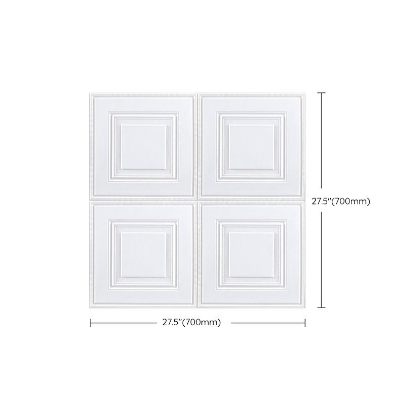 Industrial Wall Plank 3D Print Bathroom Living Room Wall Panels Set of 1 in White Clearhalo 'Flooring 'Home Improvement' 'home_improvement' 'home_improvement_wall_paneling' 'Wall Paneling' 'wall_paneling' 'Walls & Ceilings' Walls and Ceiling' 1200x1200_5f24ca70-f3da-4c5b-869f-980ded39a8a6