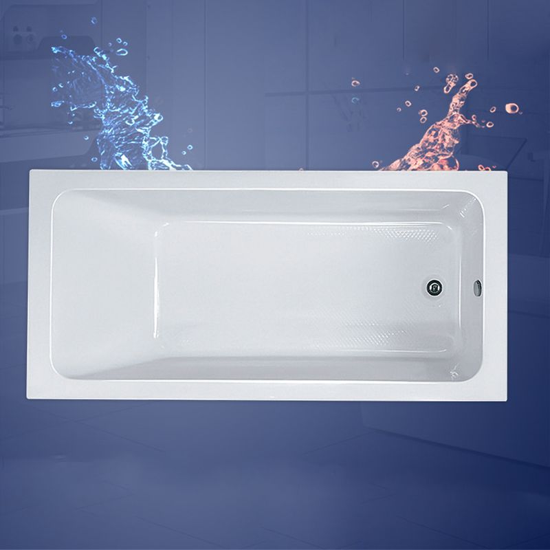 Modern Drop-in Acrylic Bathtub Internal Drain White Soaking Tub Clearhalo 'Bathroom Remodel & Bathroom Fixtures' 'Bathtubs' 'Home Improvement' 'home_improvement' 'home_improvement_bathtubs' 'Showers & Bathtubs' 1200x1200_5f43a76d-4693-4bdf-8ea2-365c475f5eb9