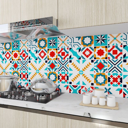 Modern Peel and Stick Backsplash PVC Mosaic Tile Wallpaper for Backsplash Wall Clearhalo 'Flooring 'Home Improvement' 'home_improvement' 'home_improvement_peel_stick_blacksplash' 'Peel & Stick Backsplash Tile' 'peel_stick_blacksplash' 'Walls & Ceilings' Walls and Ceiling' 1200x1200_5f468529-79b5-4ccb-8bdc-c90482763faf