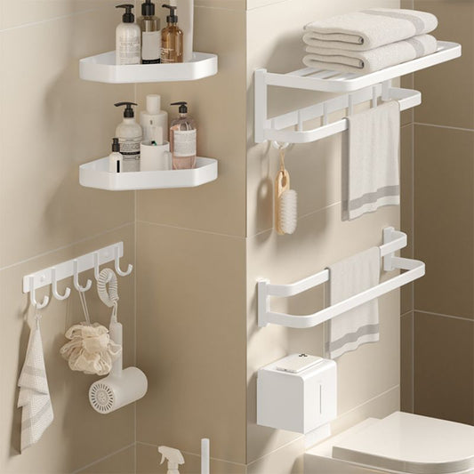 Modern Bath Hardware Set Paper Holder Bath Shelf Bathroom Accessory Kit Clearhalo 'Bathroom Hardware Sets' 'Bathroom Hardware' 'Bathroom Remodel & Bathroom Fixtures' 'bathroom_hardware_sets' 'Home Improvement' 'home_improvement' 'home_improvement_bathroom_hardware_sets' 1200x1200_5f47a14b-69ad-4001-981c-49d896154635