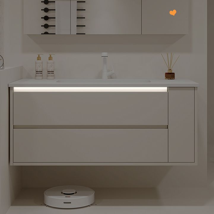Mirror Included Wall Mount Bathroom Sink Vanity in White with Doors Drawers Clearhalo 'Bathroom Remodel & Bathroom Fixtures' 'Bathroom Vanities' 'bathroom_vanities' 'Home Improvement' 'home_improvement' 'home_improvement_bathroom_vanities' 1200x1200_5f4ee652-48c9-43aa-90d3-ac6984dea8e3