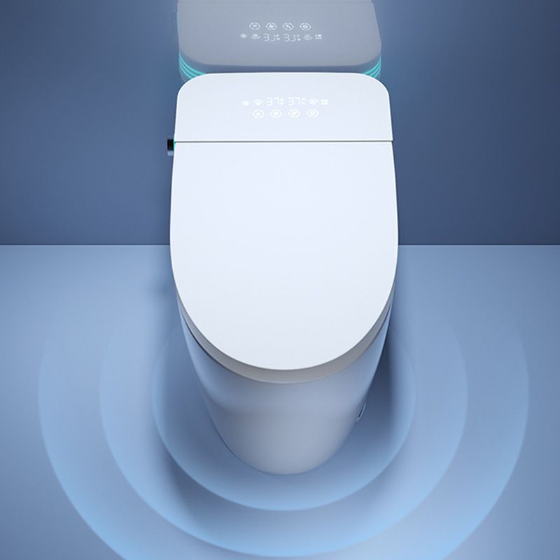 Contemporary White Floor Standing Bidet with Heated Seat and Foot Sensor Clearhalo 'Bathroom Remodel & Bathroom Fixtures' 'Bidets' 'Home Improvement' 'home_improvement' 'home_improvement_bidets' 'Toilets & Bidets' 1200x1200_5f5bf135-7407-4811-b190-27db90b30e81