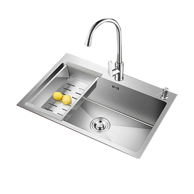 Modern Kitchen Sink Stainless Steel with Accessories and Faucet Kitchen Bar Sink Clearhalo 'Home Improvement' 'home_improvement' 'home_improvement_kitchen_sinks' 'Kitchen Remodel & Kitchen Fixtures' 'Kitchen Sinks & Faucet Components' 'Kitchen Sinks' 'kitchen_sinks' 1200x1200_5f5ce816-2b11-4741-9c6e-480fc94f5187