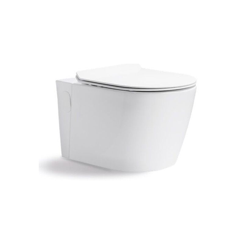 Modern White Siphon Jet Flush Toilet One-Piece Wall-mount Toilet for Bathroom Clearhalo 'Bathroom Remodel & Bathroom Fixtures' 'Home Improvement' 'home_improvement' 'home_improvement_toilets' 'Toilets & Bidets' 'Toilets' 1200x1200_5f67e750-9d02-4985-b736-800cf53ba2b3