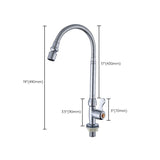 1-Hole Kitchen Faucet Single Handle Kitchen Sink Faucet with Swivel Spout Clearhalo 'Home Improvement' 'home_improvement' 'home_improvement_kitchen_faucets' 'Kitchen Faucets' 'Kitchen Remodel & Kitchen Fixtures' 'Kitchen Sinks & Faucet Components' 'kitchen_faucets' 1200x1200_5f855a94-e7e1-45f8-ae11-9a85fddfcebb