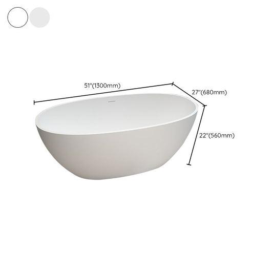 Modern Stone Oval Bathtub Antique Finish Freestanding Bath Tub Clearhalo 'Bathroom Remodel & Bathroom Fixtures' 'Bathtubs' 'Home Improvement' 'home_improvement' 'home_improvement_bathtubs' 'Showers & Bathtubs' 1200x1200_5f90b762-32fb-4c68-b1da-841aaecd0c73