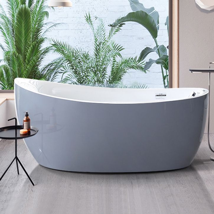 Modern 25.2-inch Tall Acrylic Bathtub Freestanding Soaking Bath (Board not Included) Clearhalo 'Bathroom Remodel & Bathroom Fixtures' 'Bathtubs' 'Home Improvement' 'home_improvement' 'home_improvement_bathtubs' 'Showers & Bathtubs' 1200x1200_5f9fae84-966c-4f96-94d4-2e592e6307c0