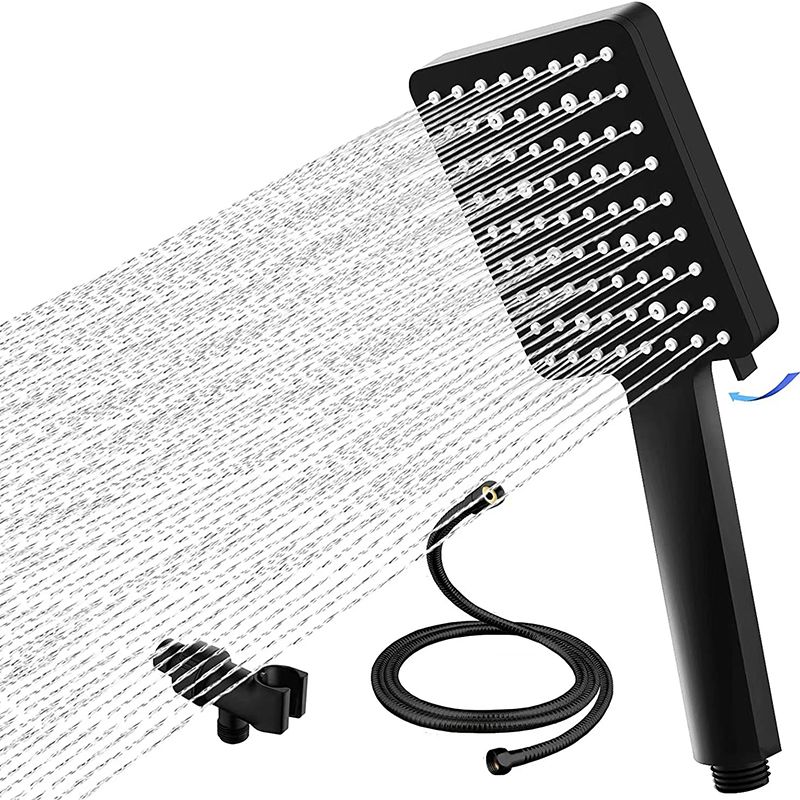 Square Modern Handheld Shower Head Leak Resistant Wall-Mount Showerhead Clearhalo 'Bathroom Remodel & Bathroom Fixtures' 'Home Improvement' 'home_improvement' 'home_improvement_shower_heads' 'Shower Heads' 'shower_heads' 'Showers & Bathtubs Plumbing' 'Showers & Bathtubs' 1200x1200_5fb1cc4e-d7fd-42b4-89ba-1ea668f2fde9