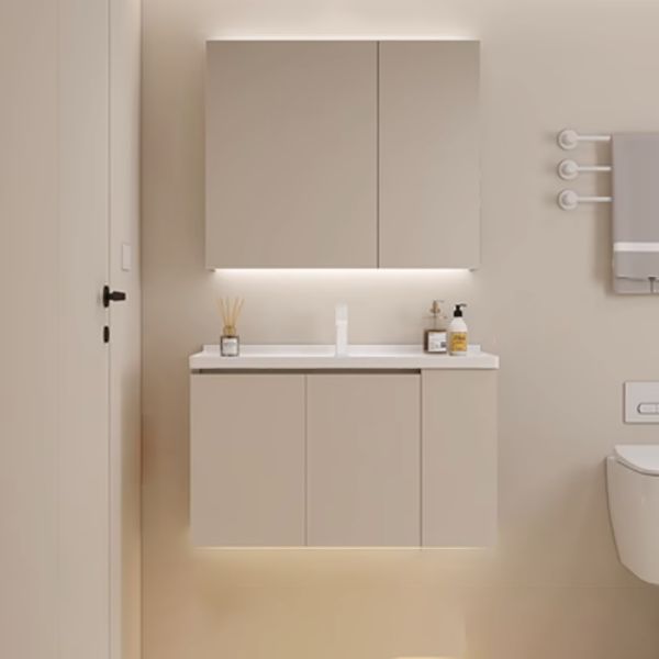 Modern Style Wall Mount Vanity Set Wooden with Doors for Bathroom Clearhalo 'Bathroom Remodel & Bathroom Fixtures' 'Bathroom Vanities' 'bathroom_vanities' 'Home Improvement' 'home_improvement' 'home_improvement_bathroom_vanities' 1200x1200_5fee8206-e73c-4f2d-8db1-e2173f2586ed