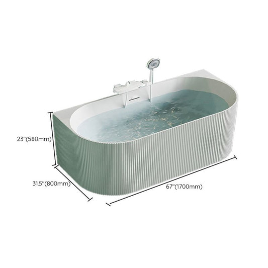 Modern White Acrylic Soaking Bathtub Rectangle Back to Wall Bathtub Clearhalo 'Bathroom Remodel & Bathroom Fixtures' 'Bathtubs' 'Home Improvement' 'home_improvement' 'home_improvement_bathtubs' 'Showers & Bathtubs' 1200x1200_609aa771-2ef5-45cf-9bac-a79d0bbd7d7f