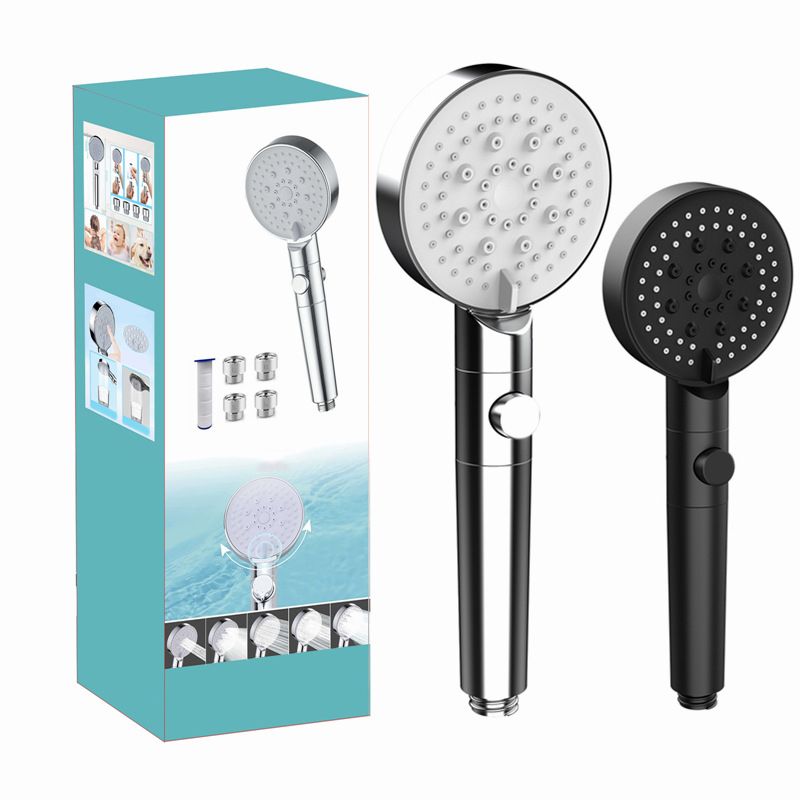 Modern Handheld Supercharged Shower Head Round Turbo Spray Head Clearhalo 'Bathroom Remodel & Bathroom Fixtures' 'Home Improvement' 'home_improvement' 'home_improvement_shower_heads' 'Shower Heads' 'shower_heads' 'Showers & Bathtubs Plumbing' 'Showers & Bathtubs' 1200x1200_619c8d6f-ae5b-426e-ad5a-10da3259fd02