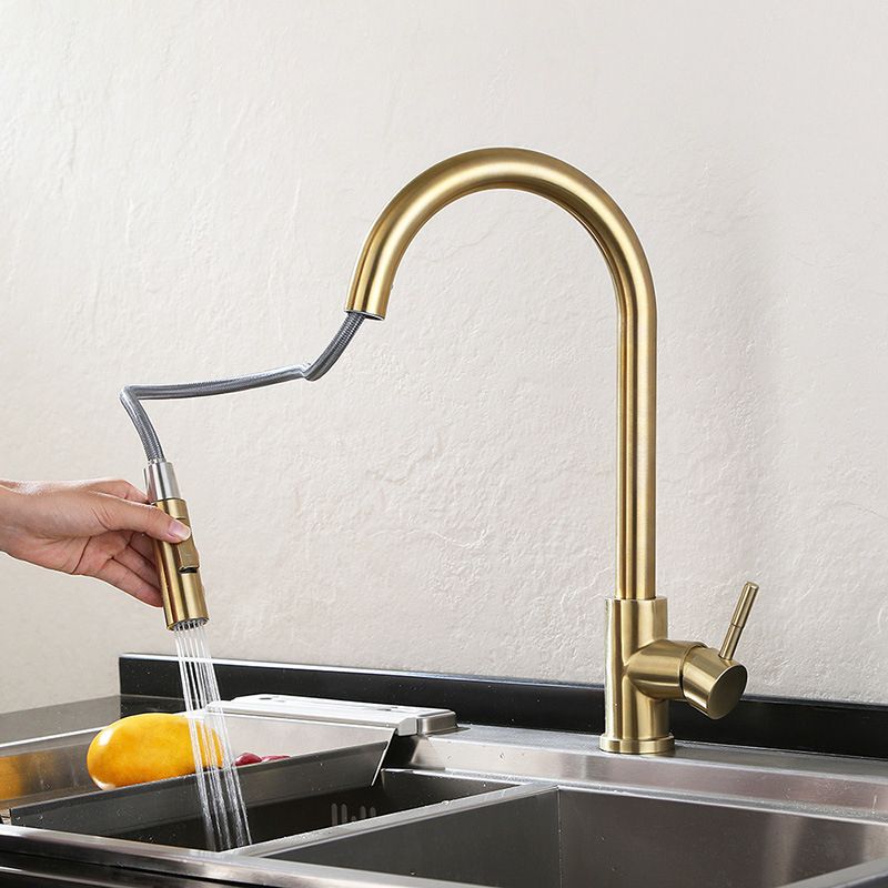 Modern Bathroom Vessel Faucet Brass Lever Handles Swivel Spout High-Arc Sink Faucet Clearhalo 'bathroom_sink_faucets' 'Conjunta de Baño y Conjunta de Grifo' 'Coronamiento de Baño y Dispositivo de Baño' 'Grifo del lavabo del baño' 'Hogar' 'home_improvement' 'home_improvement_bathroom_sink_faucets' 'Mejoras para el hogar' 1200x1200_61dd6197-243c-4981-96d9-d21ce8f5e659