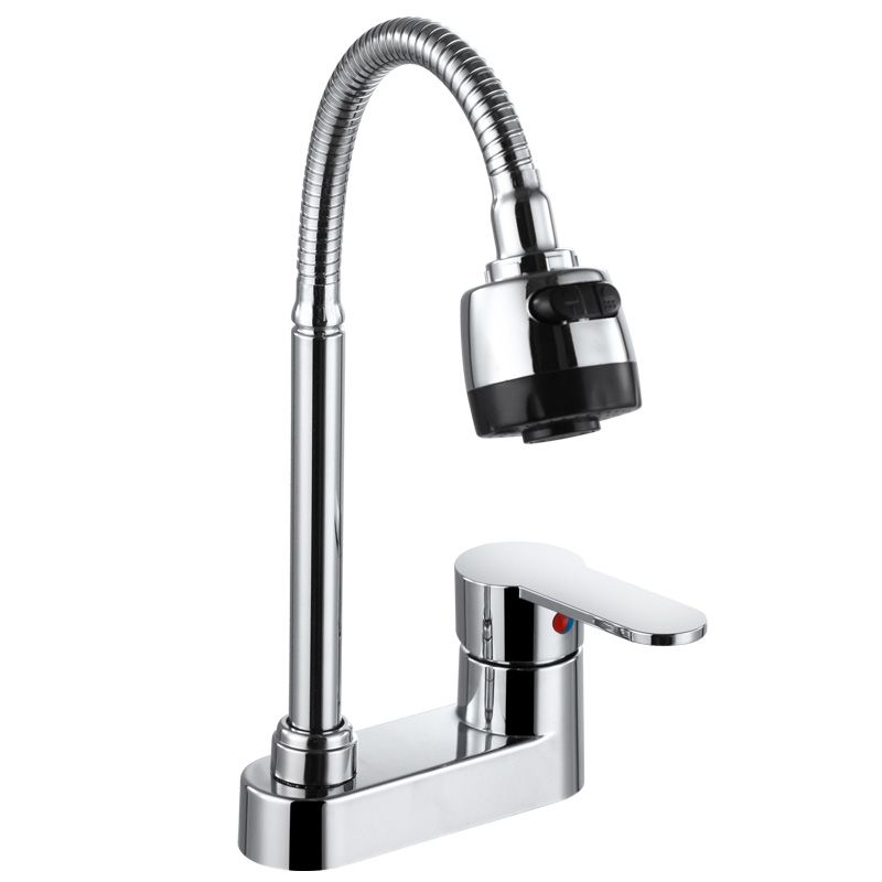 Vessel Sink Bathroom Faucet 2 Hole Faucets Chrome Lever Handle Clearhalo 'bathroom_sink_faucets' 'Conjunta de Baño y Conjunta de Grifo' 'Coronamiento de Baño y Dispositivo de Baño' 'Grifo del lavabo del baño' 'Hogar' 'home_improvement' 'home_improvement_bathroom_sink_faucets' 'Mejoras para el hogar' 1200x1200_6224a346-003d-4d32-9fa4-f095a6a4807d