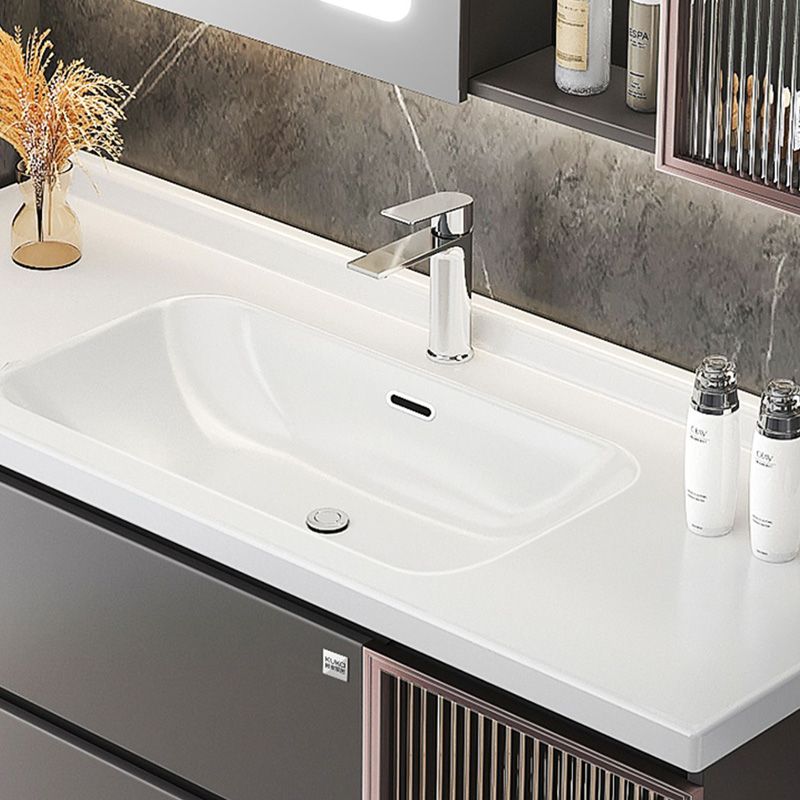 Rectangular Vanity Set Modern Ceramic Top Single-Sink Wall Mount Bath Vanity Clearhalo 'Bathroom Remodel & Bathroom Fixtures' 'Bathroom Vanities' 'bathroom_vanities' 'Home Improvement' 'home_improvement' 'home_improvement_bathroom_vanities' 1200x1200_6238b467-50b1-4d83-b927-a8d655aae047