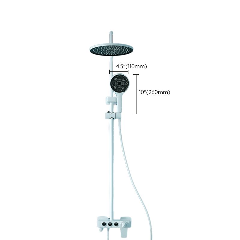 Modern Pressure Balanced Diverter Valve Shower Faucet Adjustable Shower System on Wall Clearhalo 'Bathroom Remodel & Bathroom Fixtures' 'Home Improvement' 'home_improvement' 'home_improvement_shower_faucets' 'Shower Faucets & Systems' 'shower_faucets' 'Showers & Bathtubs Plumbing' 'Showers & Bathtubs' 1200x1200_6263646a-0820-49b1-bf29-5724658ebea0