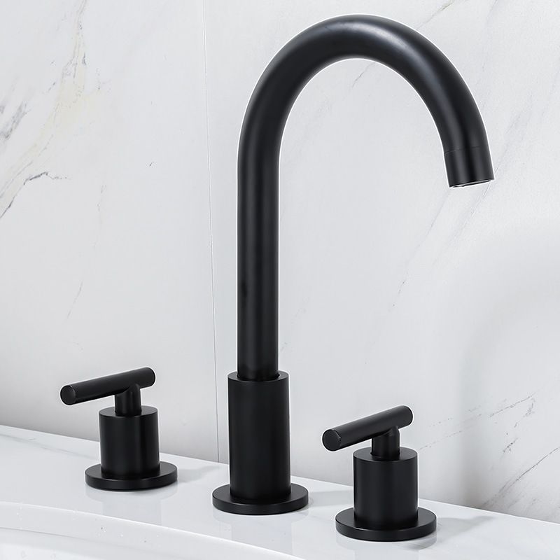 Contemporary Widespread Sink Faucet Plain High Arc Wide Spread Bathroom Faucet Clearhalo 'Bathroom Remodel & Bathroom Fixtures' 'Bathroom Sink Faucets' 'Bathroom Sinks & Faucet Components' 'bathroom_sink_faucets' 'Home Improvement' 'home_improvement' 'home_improvement_bathroom_sink_faucets' 1200x1200_62a219ae-b8d9-4a15-a032-3e840df1eccb