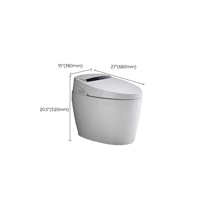 Elongated Floor Mount Bidet White Temperature Control Smart Bidet Clearhalo 'Bathroom Remodel & Bathroom Fixtures' 'Bidets' 'Home Improvement' 'home_improvement' 'home_improvement_bidets' 'Toilets & Bidets' 1200x1200_62a364eb-e092-4d26-a004-7f615cb236d9