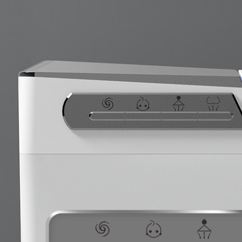 White Foot Sensor Contemporary Temperature Control Ceramic Smart Bidet Clearhalo 'Bathroom Remodel & Bathroom Fixtures' 'Bidets' 'Home Improvement' 'home_improvement' 'home_improvement_bidets' 'Toilets & Bidets' 1200x1200_62dadb94-f2ae-49d7-b141-0076fab461da