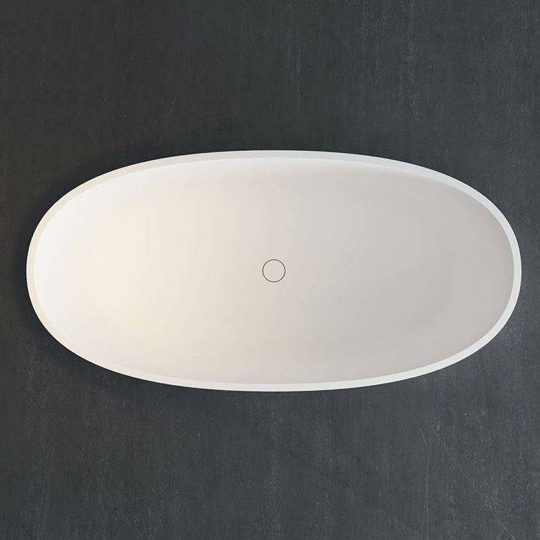 22.05-inch Tall Stone Oval Bathtub Soaking Freestanding Bath Clearhalo 'Bathroom Remodel & Bathroom Fixtures' 'Bathtubs' 'Home Improvement' 'home_improvement' 'home_improvement_bathtubs' 'Showers & Bathtubs' 1200x1200_62e7f02b-aa56-4a07-8ea0-82b9787d362b