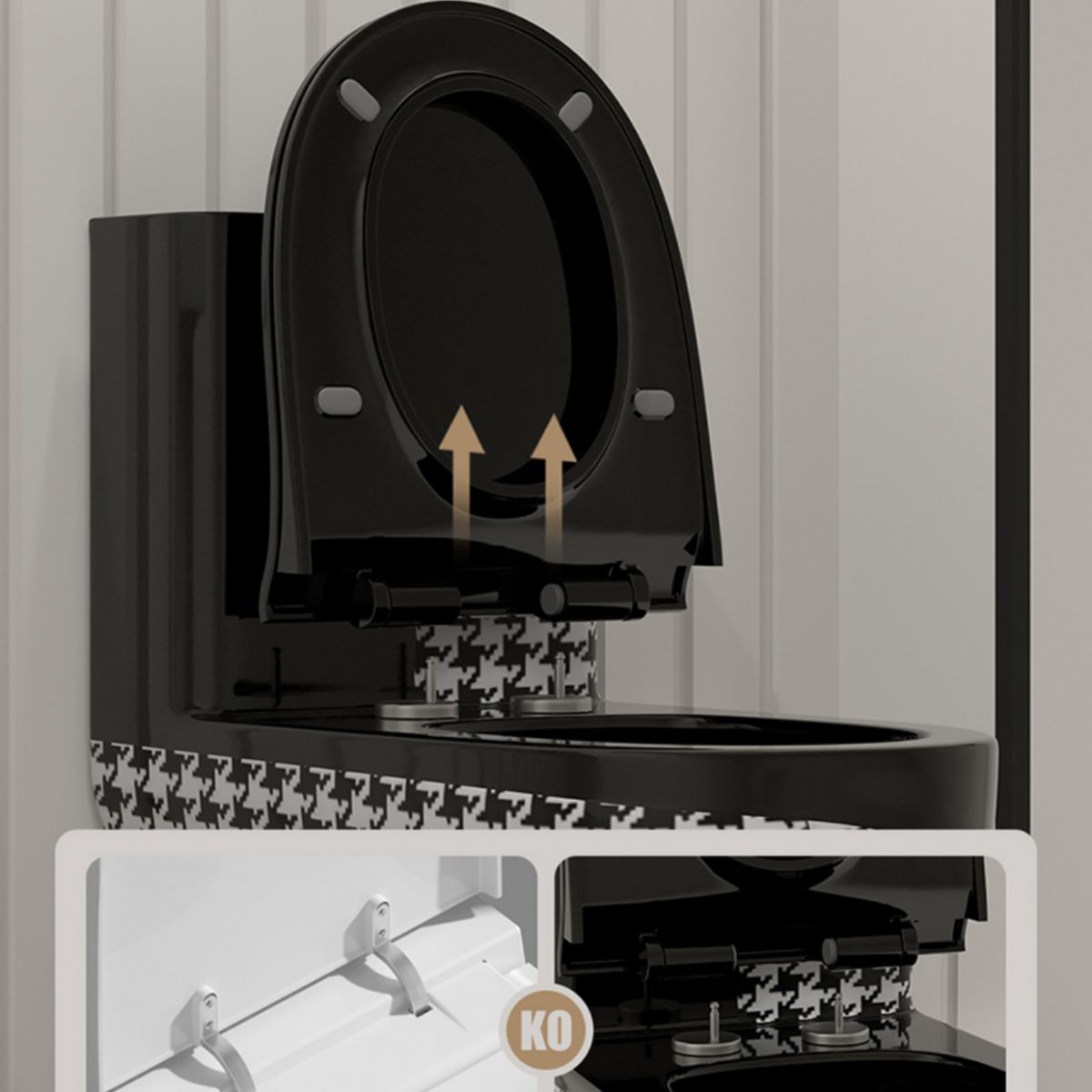 Floor Mount Flush Toilet Traditional Skirted One-Piece Toilet with Slow Close Seat Clearhalo 'Bathroom Remodel & Bathroom Fixtures' 'Home Improvement' 'home_improvement' 'home_improvement_toilets' 'Toilets & Bidets' 'Toilets' 1200x1200_62e9fece-1ae5-46ff-a4ec-cbc4fc806891