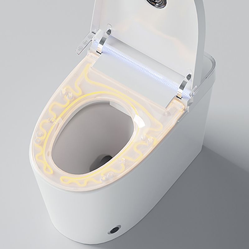 White Smart Toilet Elongated Bidet Seat with Unlimited Warm Water Clearhalo 'Bathroom Remodel & Bathroom Fixtures' 'Bidets' 'Home Improvement' 'home_improvement' 'home_improvement_bidets' 'Toilets & Bidets' 1200x1200_62eef295-b7e5-494f-a3bb-c22f6623a6d3