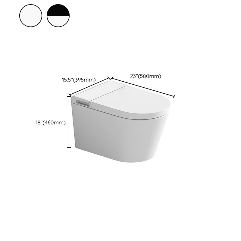 Contemporary White Elongated Wall Hung Toilet Set with Heated Seat Clearhalo 'Bathroom Remodel & Bathroom Fixtures' 'Bidets' 'Home Improvement' 'home_improvement' 'home_improvement_bidets' 'Toilets & Bidets' 1200x1200_636f6cb3-10f3-42a1-9408-87d83a8cc866