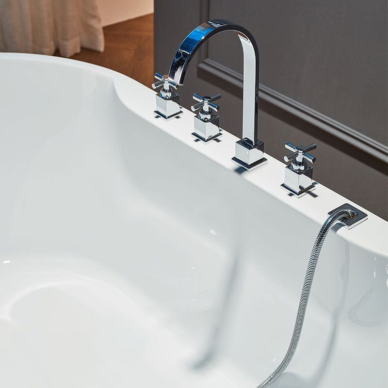 Modern Oval Bath Tub White Acrylic Bathtub with Faucet for Bathroom Clearhalo 'Bathroom Remodel & Bathroom Fixtures' 'Bathtubs' 'Home Improvement' 'home_improvement' 'home_improvement_bathtubs' 'Showers & Bathtubs' 1200x1200_63929a83-258a-41d8-ad05-c34e6020cd3d