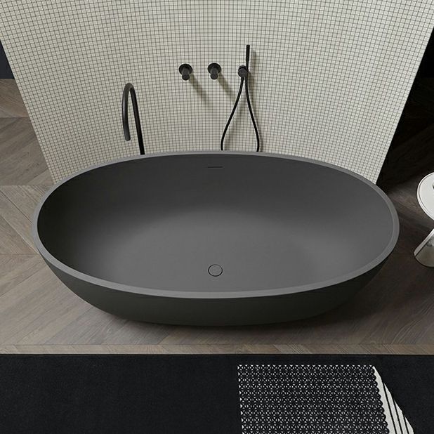 Modern Soaking Oval Bathtub Antique Finish Freestanding Bath Tub Clearhalo 'Bathroom Remodel & Bathroom Fixtures' 'Bathtubs' 'Home Improvement' 'home_improvement' 'home_improvement_bathtubs' 'Showers & Bathtubs' 1200x1200_6398f1dc-8336-42c6-a363-47c8ee16ed95