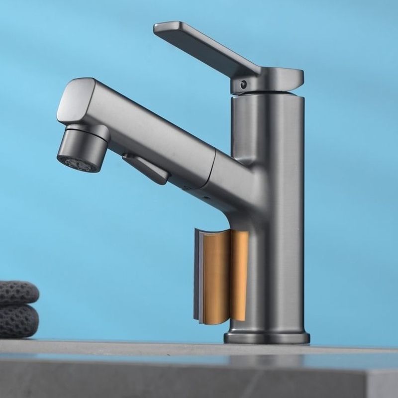 Modern Sink Faucet Pure Color Low Arc Metal Bathroom Sink Faucet Clearhalo 'bathroom_sink_faucets' 'Conjunta de Baño y Conjunta de Grifo' 'Coronamiento de Baño y Dispositivo de Baño' 'Grifo del lavabo del baño' 'Hogar' 'home_improvement' 'home_improvement_bathroom_sink_faucets' 'Mejoras para el hogar' 1200x1200_63d054fa-faa8-4884-a855-a21e5a99e6f5