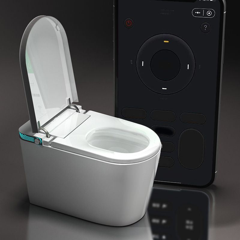 White Temperature Control Bidet Elongated Toilet Seat Bidet with Heated Seat Clearhalo 'Bathroom Remodel & Bathroom Fixtures' 'Bidets' 'Home Improvement' 'home_improvement' 'home_improvement_bidets' 'Toilets & Bidets' 1200x1200_63daeaa4-d226-4c60-b463-3176a74d49d7