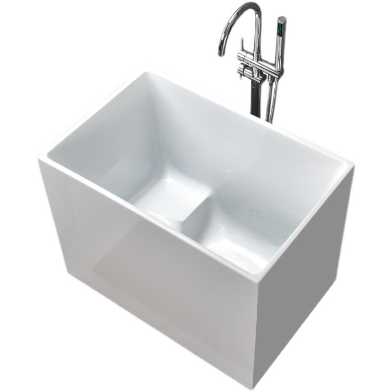 Stand Alone Antique Finish Soaking Bathtub Rectangular Modern Bathtub (Board not Included) Clearhalo 'Bathroom Remodel & Bathroom Fixtures' 'Bathtubs' 'Home Improvement' 'home_improvement' 'home_improvement_bathtubs' 'Showers & Bathtubs' 1200x1200_640175a0-8c40-46e4-a41e-8568158caa27