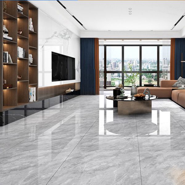 Floor Tile Marble Print Rectangle Living Room Porcelain Tile Clearhalo 'Floor Tiles & Wall Tiles' 'floor_tiles_wall_tiles' 'Flooring 'Home Improvement' 'home_improvement' 'home_improvement_floor_tiles_wall_tiles' Walls and Ceiling' 1200x1200_64027b72-ad4d-4efc-9bf1-8297b24e612e