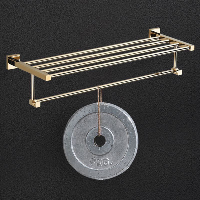 Polished Brass Classic Bathroom Accessory with Bath Shelf/Towel Bar & Paper Holder Clearhalo 'Bathroom Hardware Sets' 'Bathroom Hardware' 'Bathroom Remodel & Bathroom Fixtures' 'bathroom_hardware_sets' 'Home Improvement' 'home_improvement' 'home_improvement_bathroom_hardware_sets' 1200x1200_640de723-e15b-49f3-9c92-1303b3d0e1e6