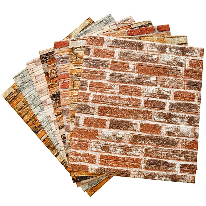 3D Artificial Brick Wall Panel Industrial Style Home Living Room Wall Plate(10-Pack) Clearhalo 'Flooring 'Home Improvement' 'home_improvement' 'home_improvement_wall_paneling' 'Wall Paneling' 'wall_paneling' 'Walls & Ceilings' Walls and Ceiling' 1200x1200_641740bf-10be-4838-92f4-54745731c2ac