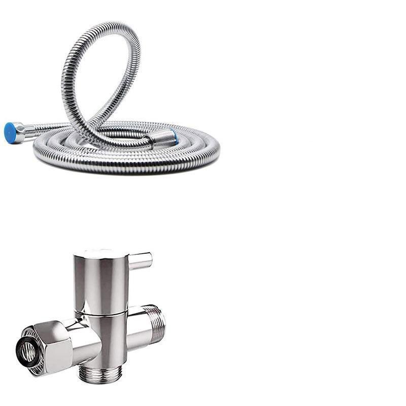 Stainless Steel 8 Inch Shower Set 5 Sprays Hand-Held Shower Head Shower Arm Clearhalo 'Bathroom Remodel & Bathroom Fixtures' 'Home Improvement' 'home_improvement' 'home_improvement_shower_heads' 'Shower Heads' 'shower_heads' 'Showers & Bathtubs Plumbing' 'Showers & Bathtubs' 1200x1200_64637dad-7b55-4cf6-adb7-1cd522f7f2e4