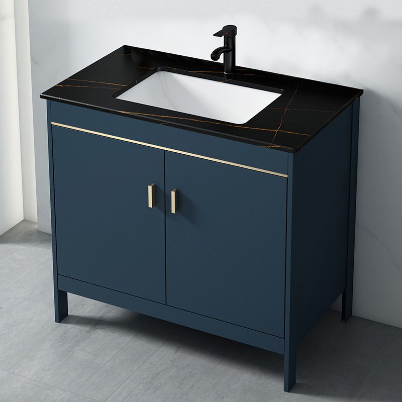 Bathroom Sink Vanity Rectangular Doors Drawers Faucet Vanity Sink with Mirror Clearhalo 'Bathroom Remodel & Bathroom Fixtures' 'Bathroom Vanities' 'bathroom_vanities' 'Home Improvement' 'home_improvement' 'home_improvement_bathroom_vanities' 1200x1200_647df85e-4498-4174-a912-c9b850629aeb