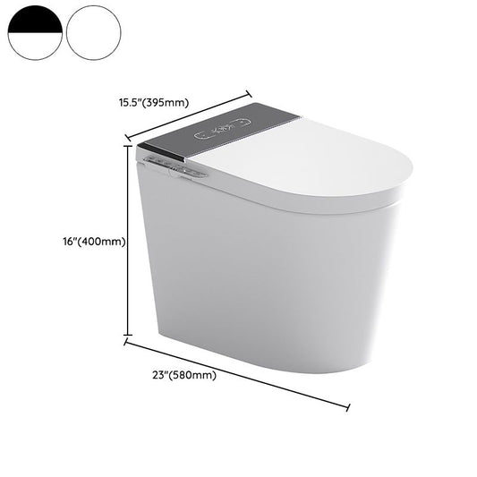 15.5" W Elongated Ceramic Floor Standing Bidet with Heated Seat Clearhalo 'Bathroom Remodel & Bathroom Fixtures' 'Bidets' 'Home Improvement' 'home_improvement' 'home_improvement_bidets' 'Toilets & Bidets' 1200x1200_649b0766-6937-4b7b-9515-7e8f9ce87ae7