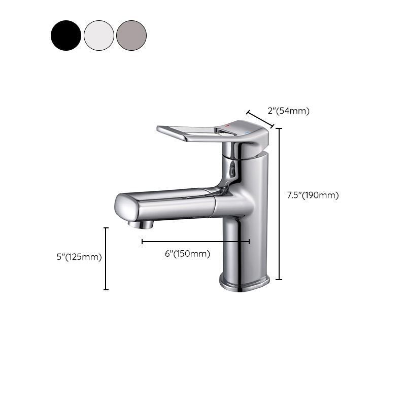 Contemporary Vessel Faucet Copper Single Handle Low Arc Vessel Faucet for Bathroom Clearhalo 'Accueil' 'Amélioration Domiciliaire' 'bathroom_sink_faucets' 'Ensembles de Lavabo & de Robinet de Toilette' 'home_improvement' 'home_improvement_bathroom_sink_faucets' 'Robinet de Lavabo de Salle de Bain' 'Rénovation et Équipement de Salle de Bain' 1200x1200_649d477f-87d5-48b3-a179-4fc441578b51