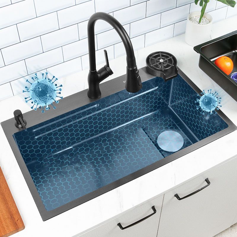Contemporary Kitchen Sink Stainless Steel Kitchen Sink with Drain Assembly Clearhalo 'Home Improvement' 'home_improvement' 'home_improvement_kitchen_sinks' 'Kitchen Remodel & Kitchen Fixtures' 'Kitchen Sinks & Faucet Components' 'Kitchen Sinks' 'kitchen_sinks' 1200x1200_64c9dd3e-8352-4e28-87b7-0ae0b030bf5e
