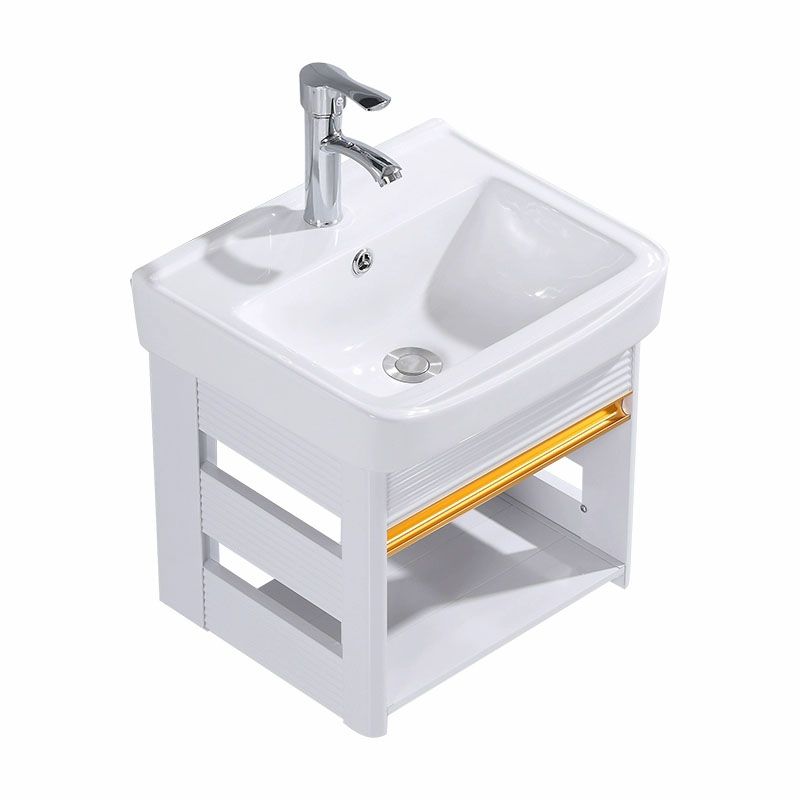 Modern Wall Mount White Sink Vanity with Single Sink for Bathroom Clearhalo 'Bathroom Remodel & Bathroom Fixtures' 'Bathroom Vanities' 'bathroom_vanities' 'Home Improvement' 'home_improvement' 'home_improvement_bathroom_vanities' 1200x1200_6555f53d-6276-44dd-a46b-4066cbc90e33