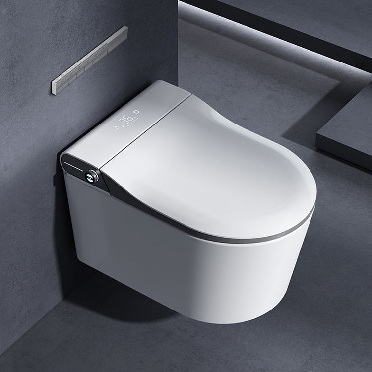 Elongated Wall Mounted Bidet Temperature Control Wall Hung Toilet Set Clearhalo 'Bathroom Remodel & Bathroom Fixtures' 'Bidets' 'Home Improvement' 'home_improvement' 'home_improvement_bidets' 'Toilets & Bidets' 1200x1200_65b87e36-f1ab-4737-8353-7158d5f83f7c