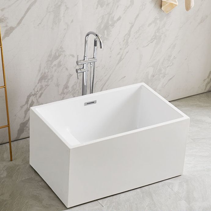 Rectangular Soaking Bathtub Antique Finish Back to Wall Bath Tub Clearhalo 'Bathroom Remodel & Bathroom Fixtures' 'Bathtubs' 'Home Improvement' 'home_improvement' 'home_improvement_bathtubs' 'Showers & Bathtubs' 1200x1200_65bb565b-7305-40d7-89be-a09594f991d8