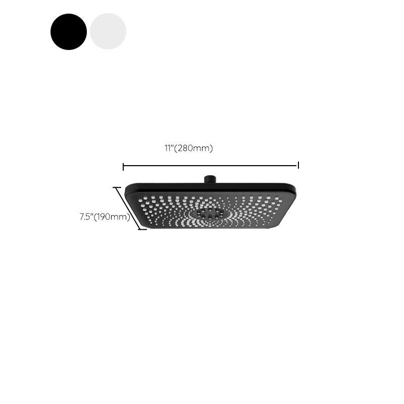 Contemporary Shower Head Combo Standard Spray Pattern Rectangle Large Shower Head Clearhalo 'Bathroom Remodel & Bathroom Fixtures' 'Home Improvement' 'home_improvement' 'home_improvement_shower_heads' 'Shower Heads' 'shower_heads' 'Showers & Bathtubs Plumbing' 'Showers & Bathtubs' 1200x1200_65cc45c1-43e0-4c59-8bad-73e3c75aa7c7