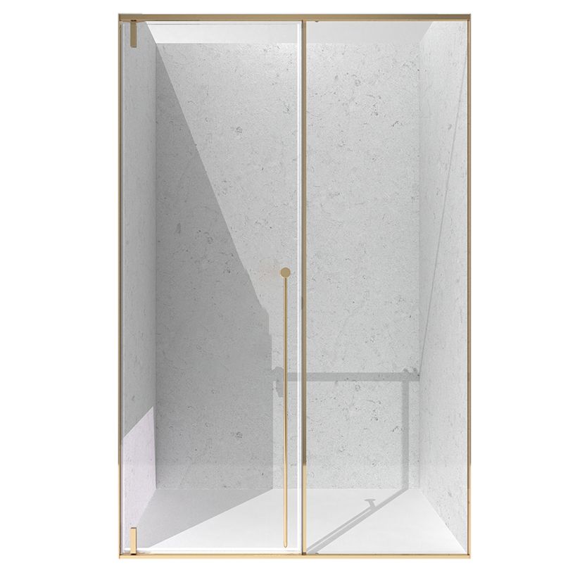 Semi Frameless Tempered Glass Shower Door Pivot Shower Doors Clearhalo 'Bathroom Remodel & Bathroom Fixtures' 'Home Improvement' 'home_improvement' 'home_improvement_shower_tub_doors' 'Shower and Tub Doors' 'shower_tub_doors' 'Showers & Bathtubs' 1200x1200_65e15daf-e5e1-41c6-afcd-aa1d9317fe03